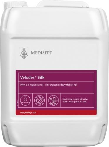 Velodes Silk Płyn Do Higienicznej i Chirurgicznej Dezynfekcji Rąk 5 l