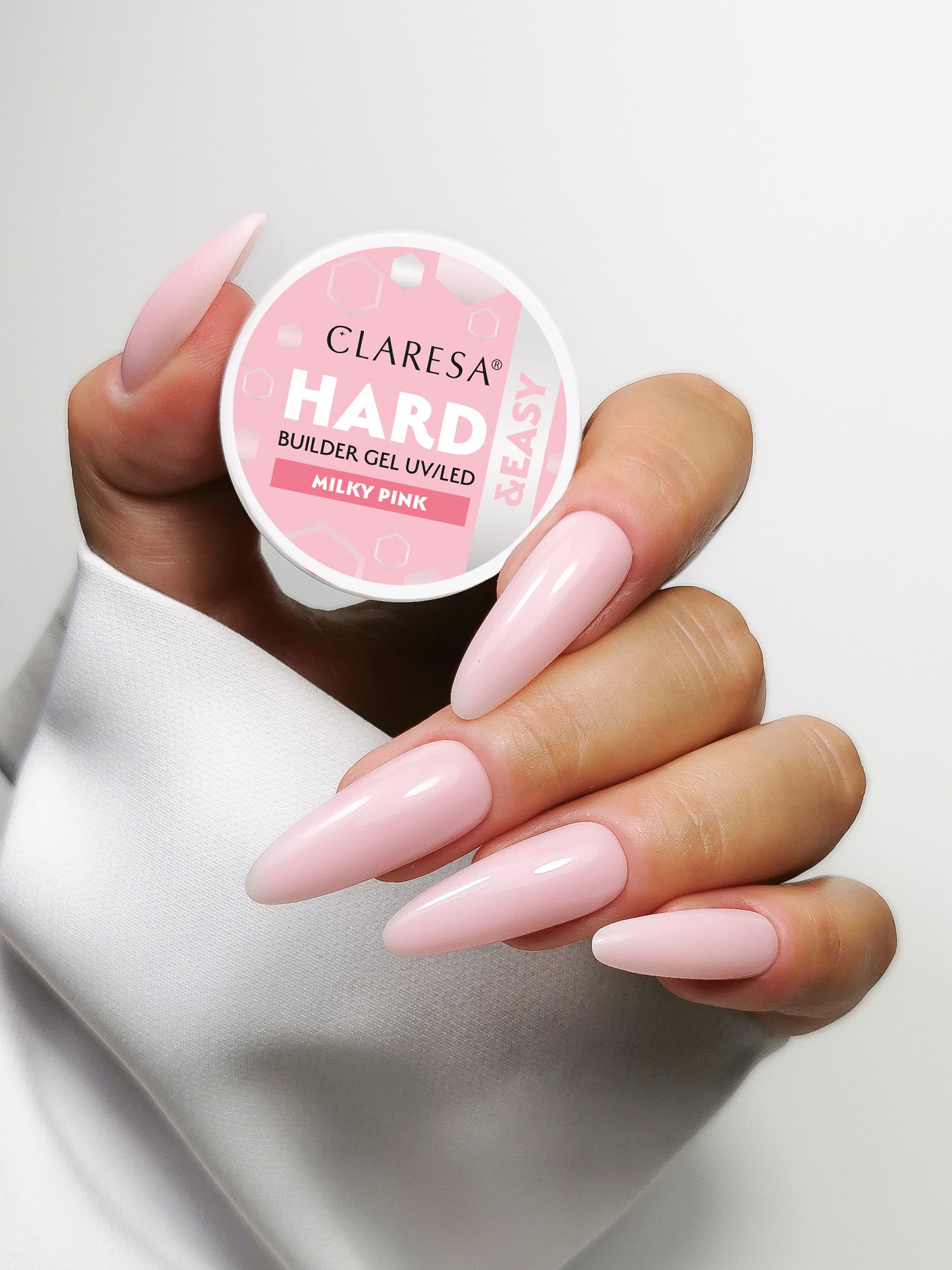 Claresa Żel Budujący Hard&Easy Builder Gel Milky Pink 12g