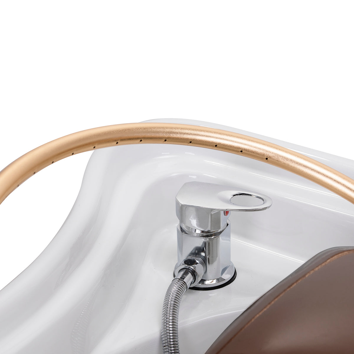 Myjnia fryzjerska z leżanką Head Spa Gabbiano 017 brązowa