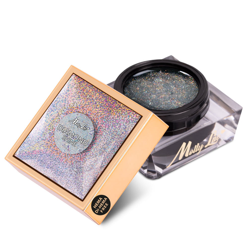 Mollylac Żel Do Paznokci Shine On You Diamond Shine Hema/Di-Hema Free Tpo Free 15g