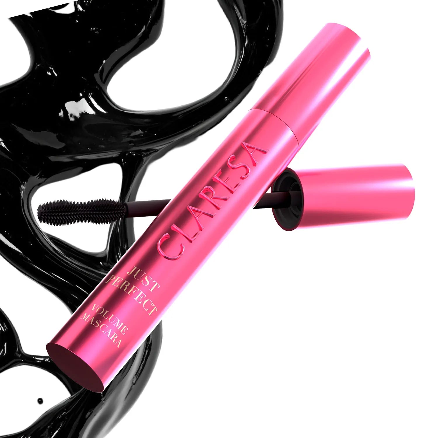 Claresa Just Perfect Volume Mascara Black Tusz Do Rzęs Pogrubiający, Czarny, 10g