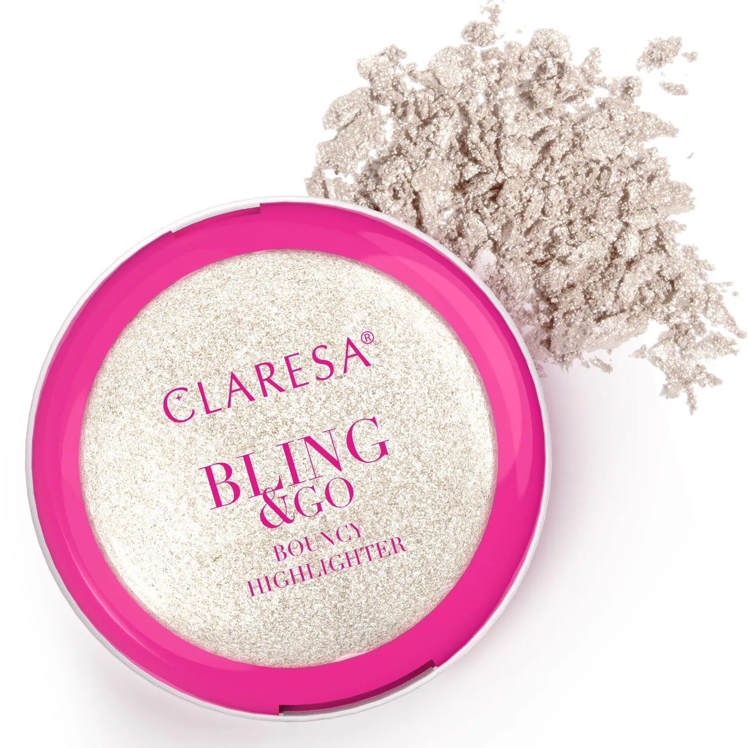 Claresa Bling & Go Bouncy Highlighter Sprężysty Rozświetlacz 01 Moonstone 8,5g