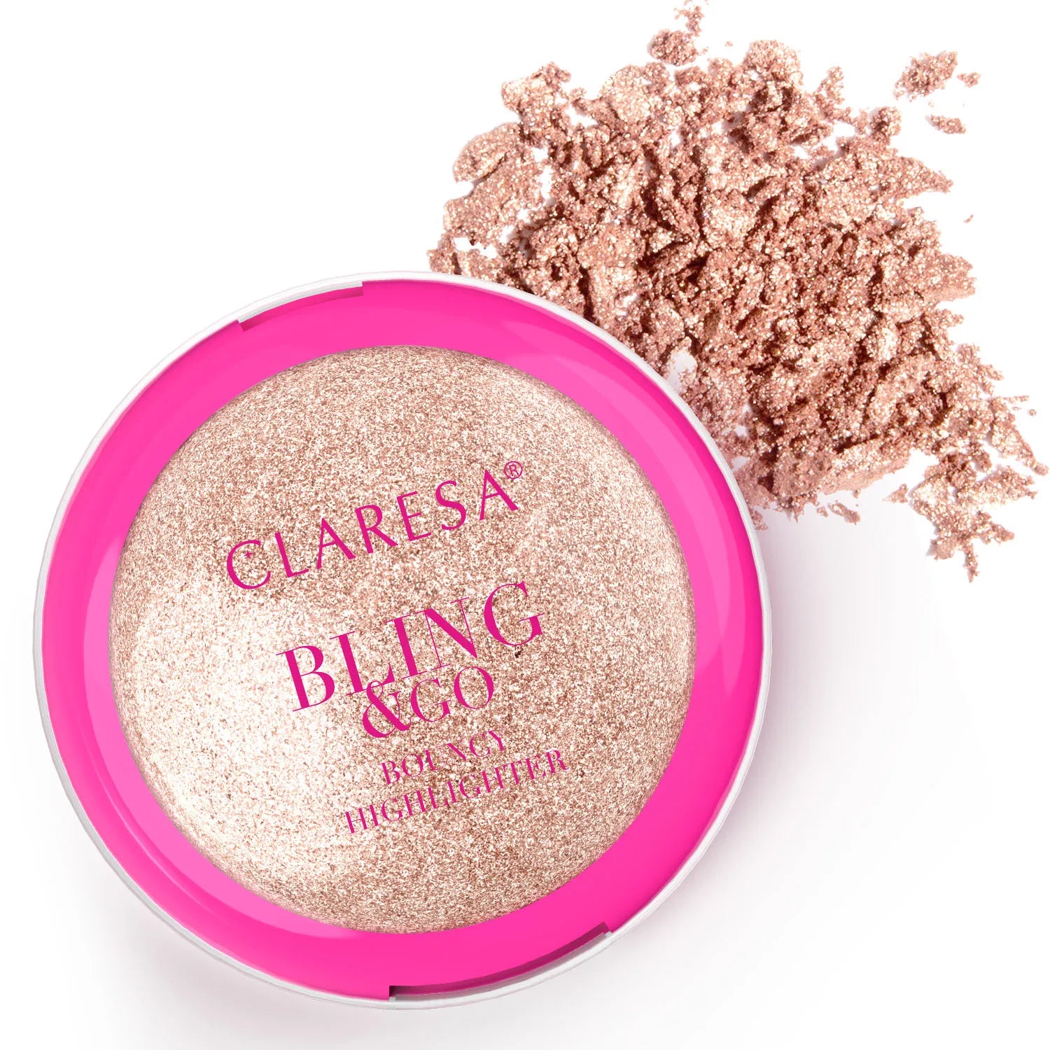 Claresa Bling & Go Bouncy Highlighter Sprężysty Rozświetlacz 02 Cosmic Gold 8,5g