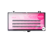 Nesura Rzęsy Jedwabne Kępki Pink 11mm 60szt