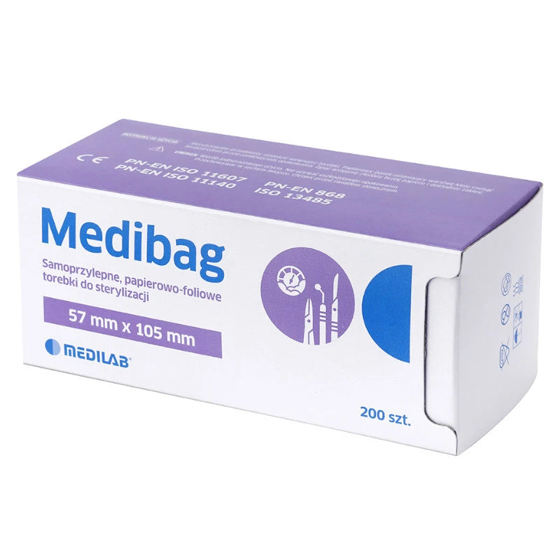 MEDIBAG Torebki Do Sterylizacji 057x105 200szt