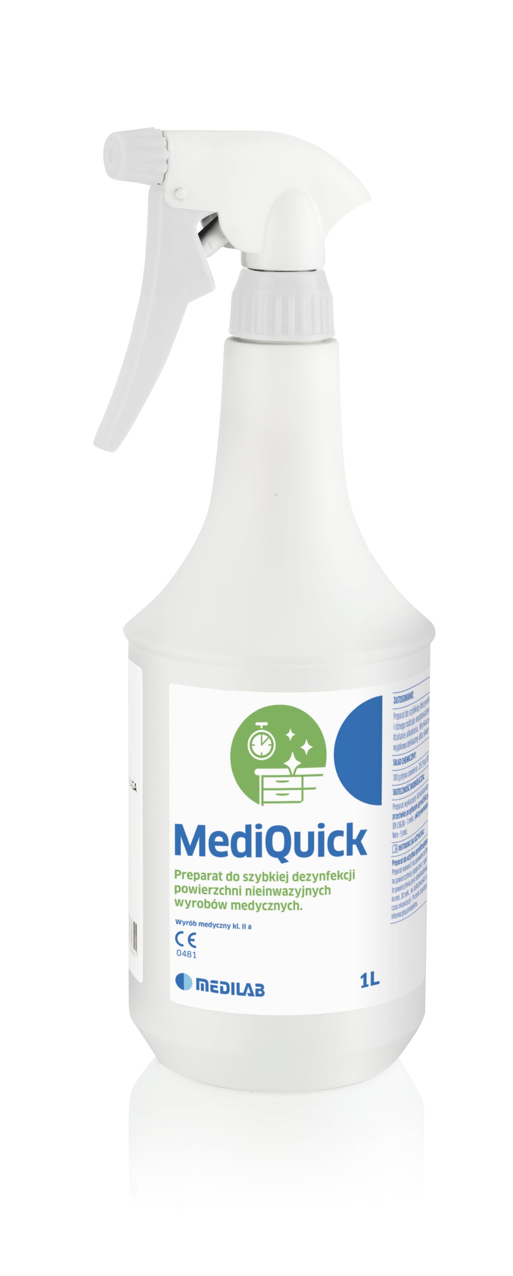 Medilab Mediquick Do Dezynfekcji Powierzchni Ze Spryskiwaczem 1L