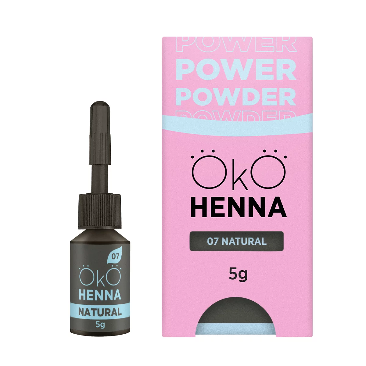 OKO Henna Do Brwi OKO Power Powder, 07 Natural, 5 g