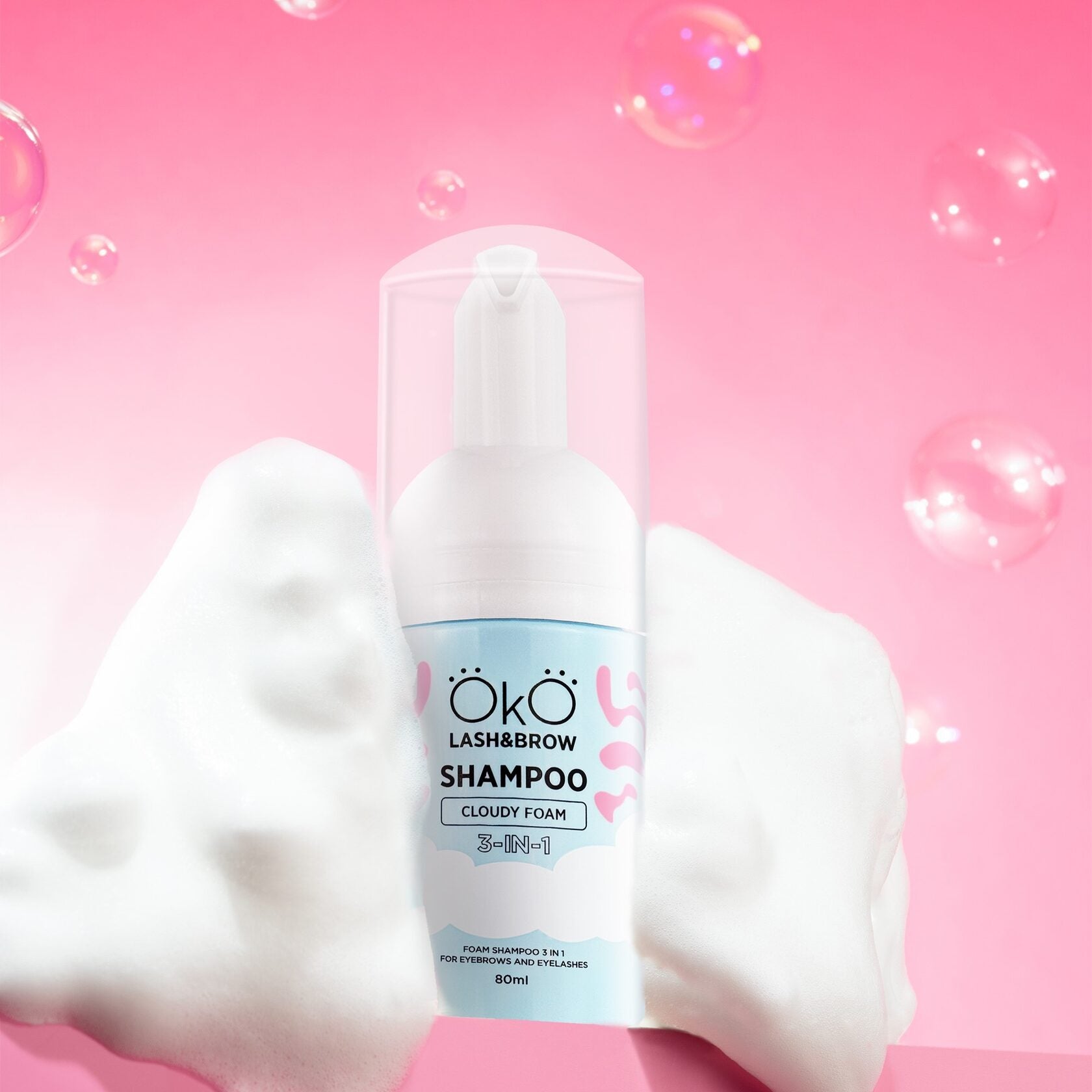 OKO Szampon W Piance 3 W 1 Do Brwi I Rzęs, 80 Ml