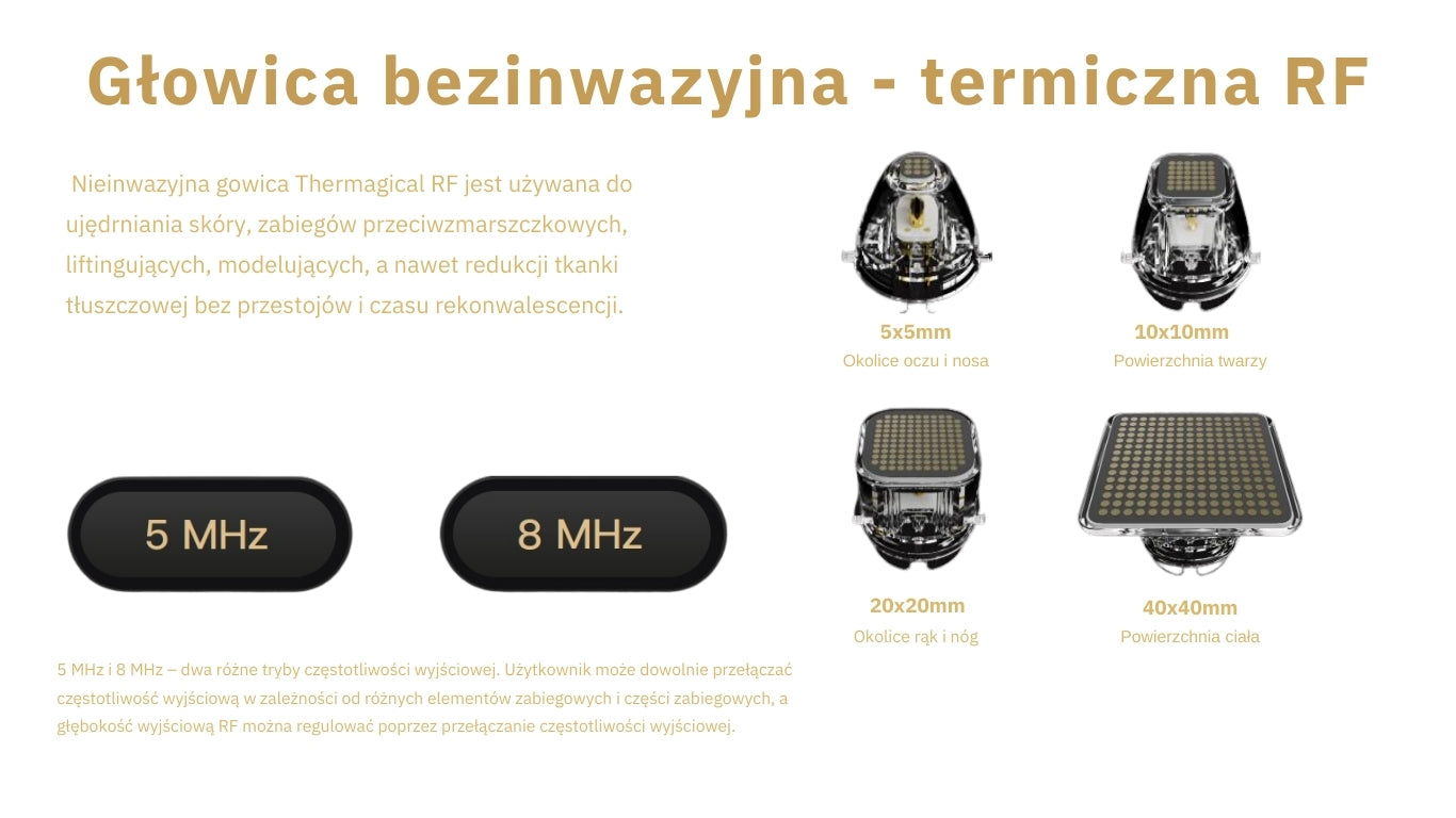 Urządzenie Medyczne - Magic RF Frakcyjne Fale Radiowe Wersja Nablatowa