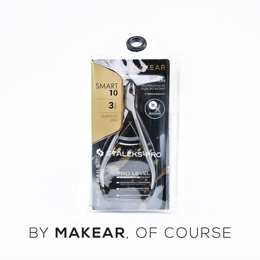 Makear X Staleks Pro - Profesjonalne Cążki Do Skórek Smart 3mm (NS-10-3)