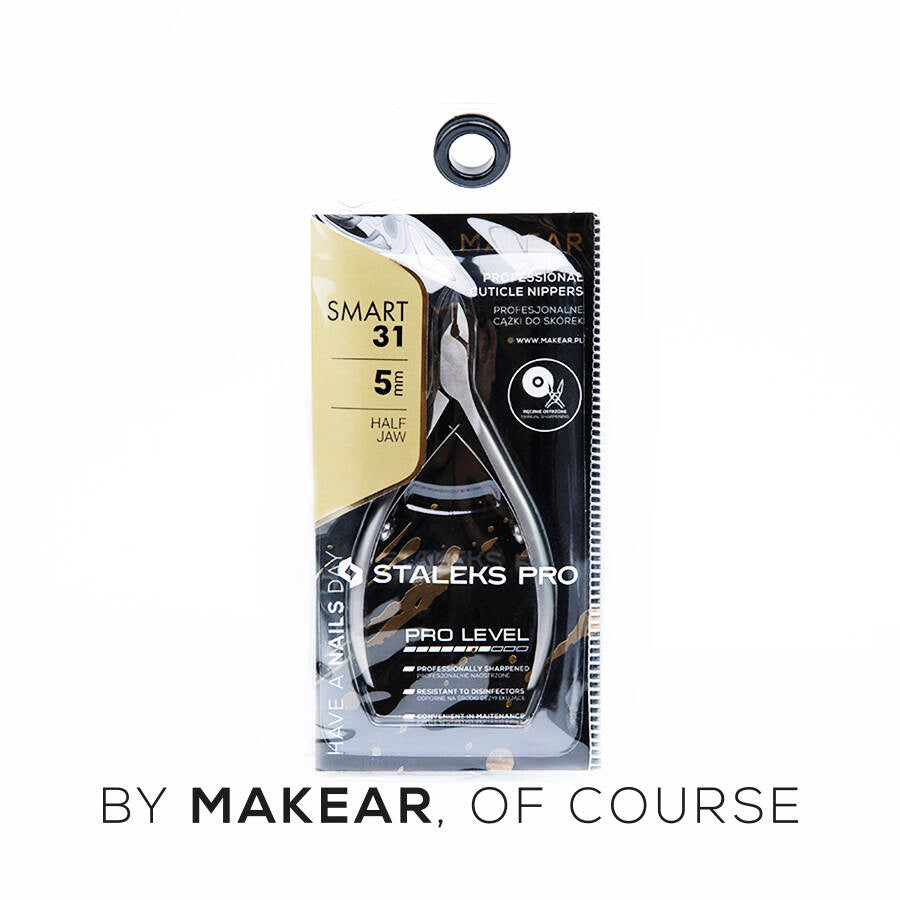 Makear X Staleks Pro - Profesjonalne Cążki Do Skórek Smart 3mm (NS-31-3)