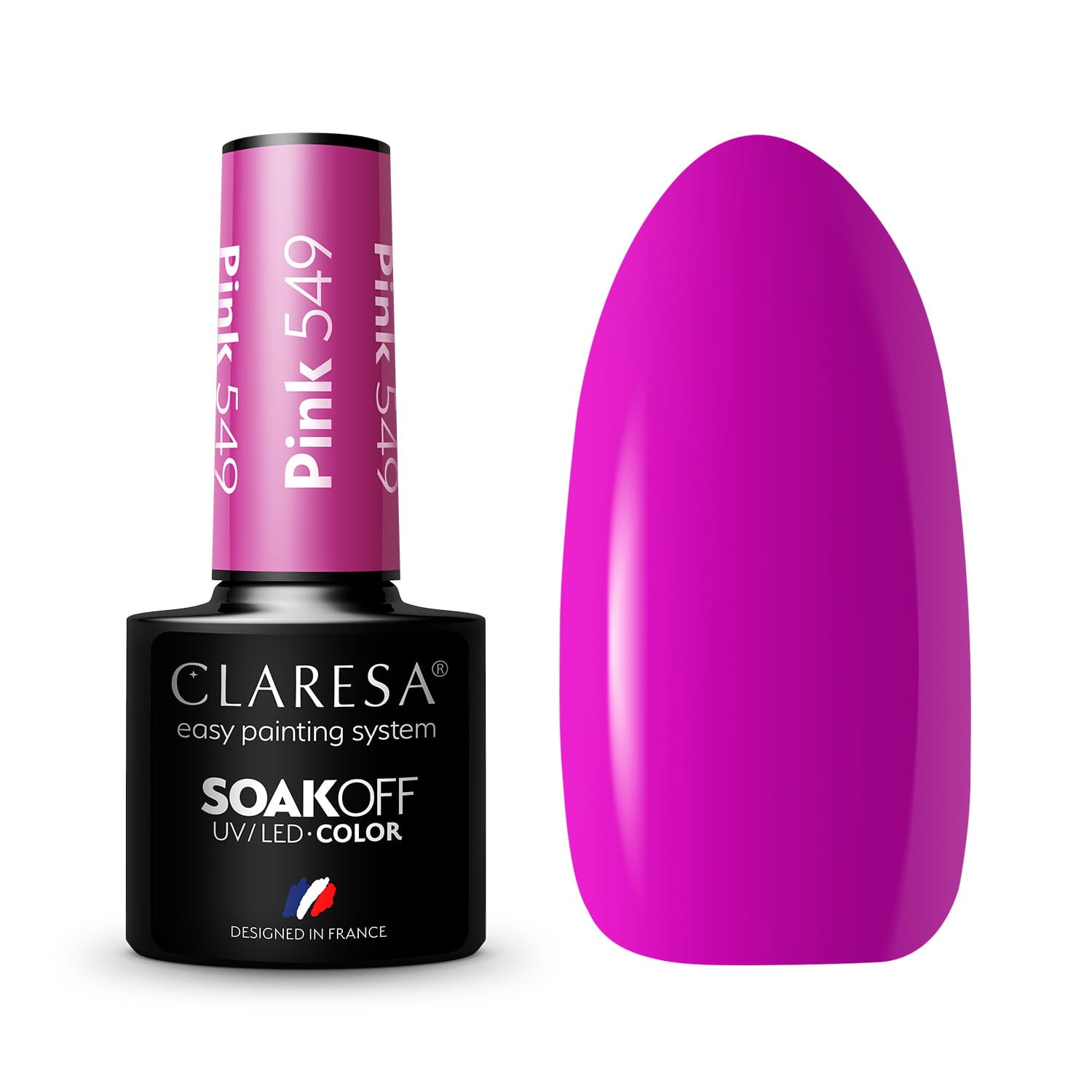 Claresa - Lakier hybrydowy PINK 549 -5g