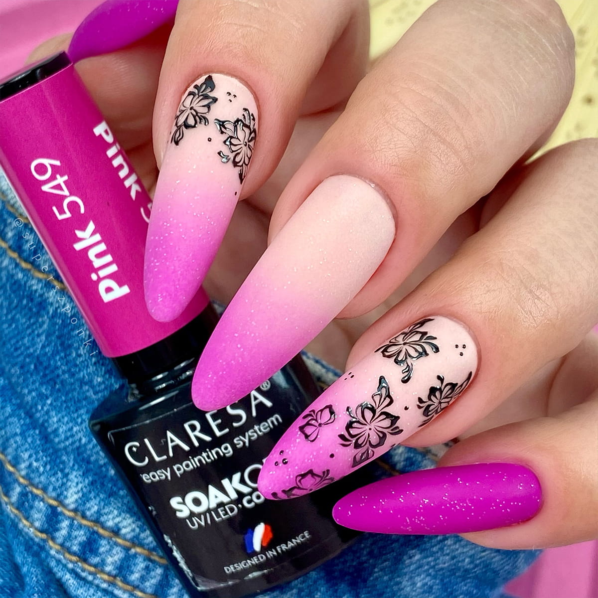 Claresa - Lakier hybrydowy PINK 549 -5g