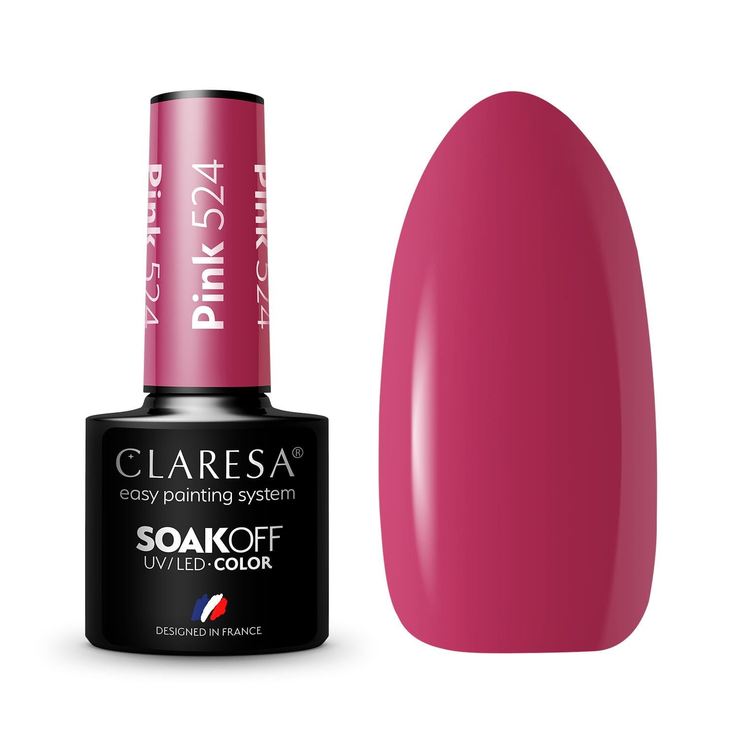 Claresa - Lakier hybrydowy PINK 524 -5g