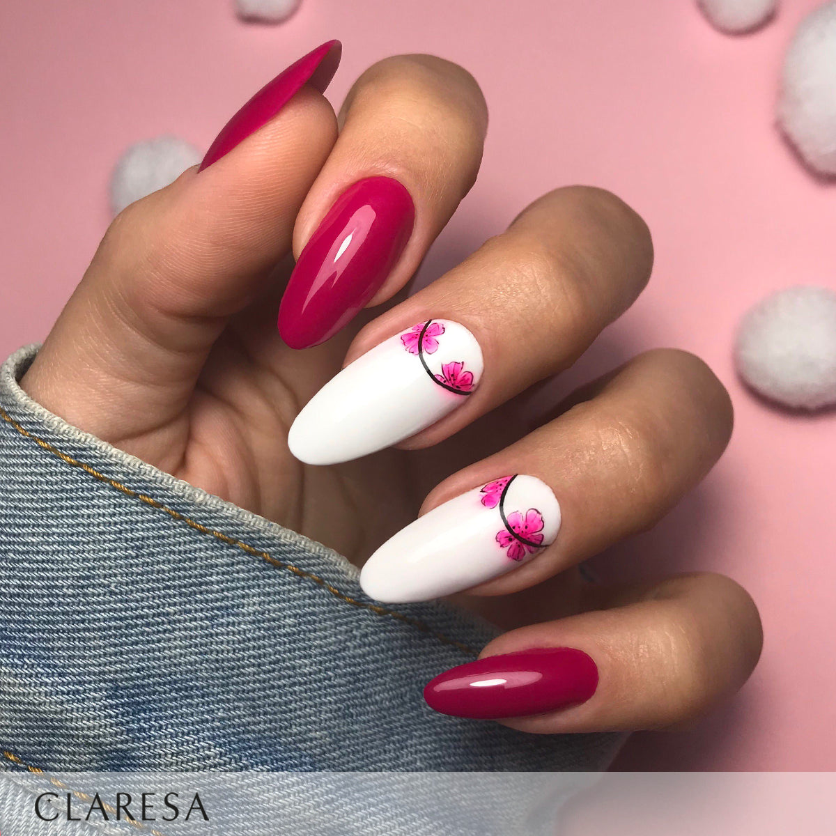 Claresa - Lakier hybrydowy PINK 524 -5g