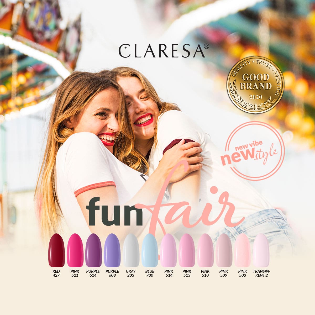 Claresa - Lakier hybrydowy PINK 510 -5g