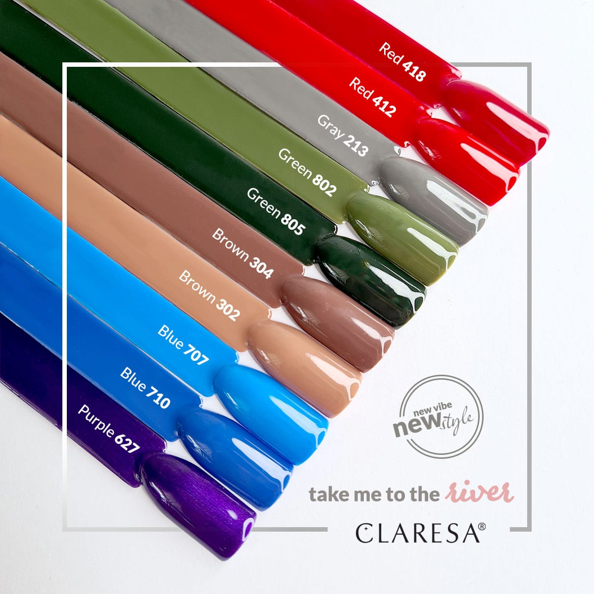 Claresa - Lakier hybrydowy BLUE 710 -5g