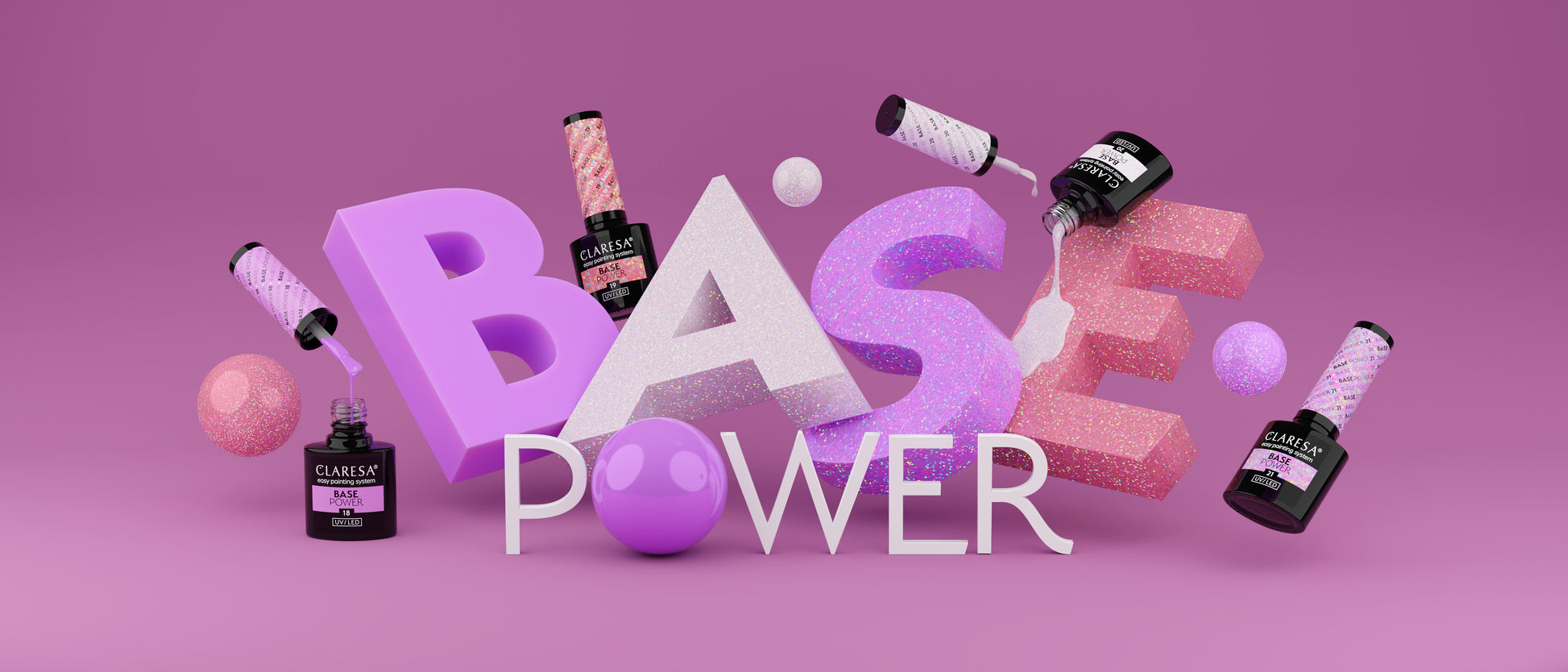 Claresa - Baza Power 18 Kolor Liliowy -5g