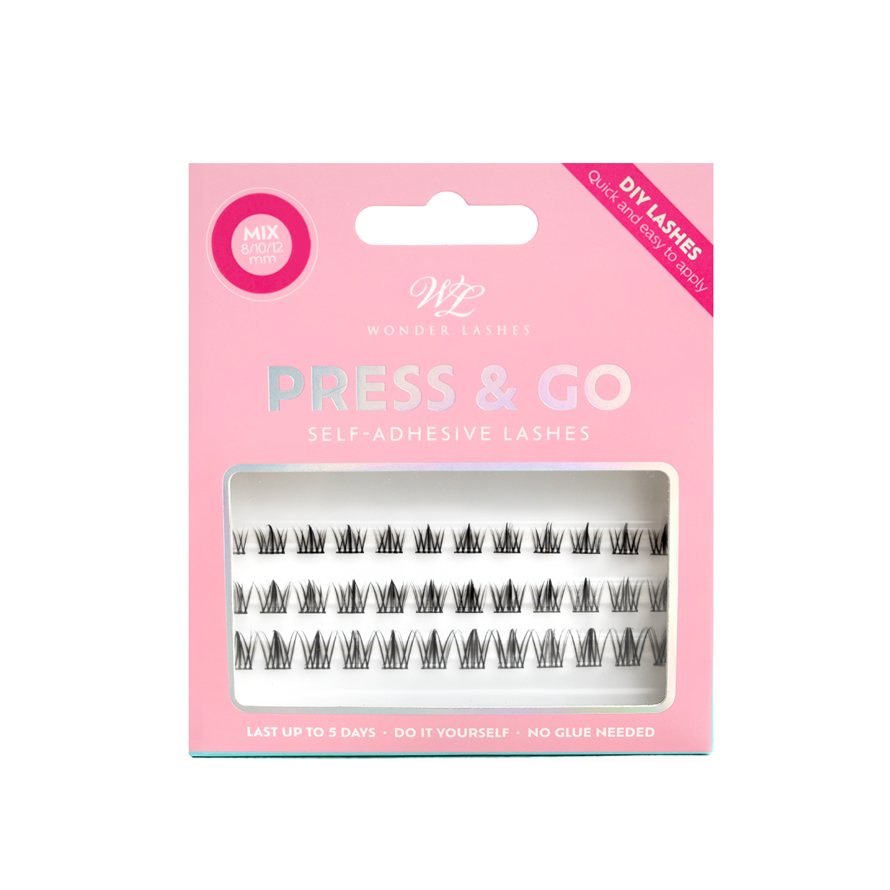 Wonder Lashes Press & Go Kim Effect - Samoprzylepne Rzęsy DIY