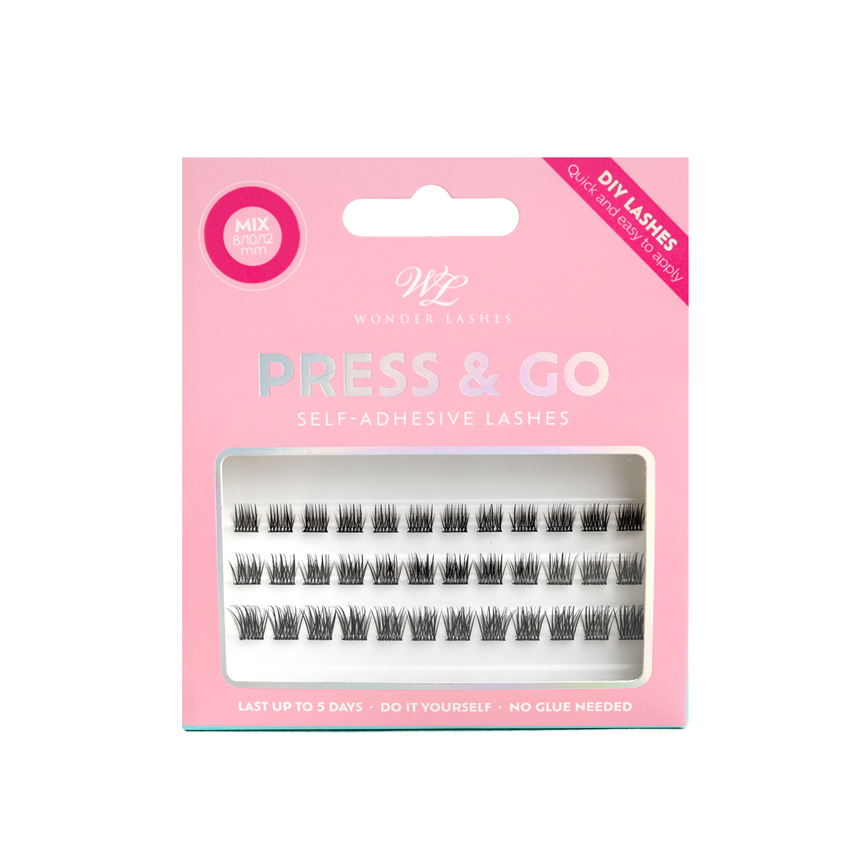 Wonder Lashes Press & Go Natural - Samoprzylepne Rzęsy DIY