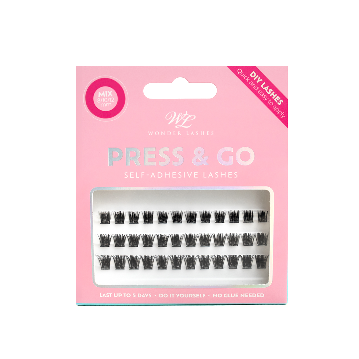 Wonder Lashes Press & Go Volume - Samoprzylepne Rzęsy DIY
