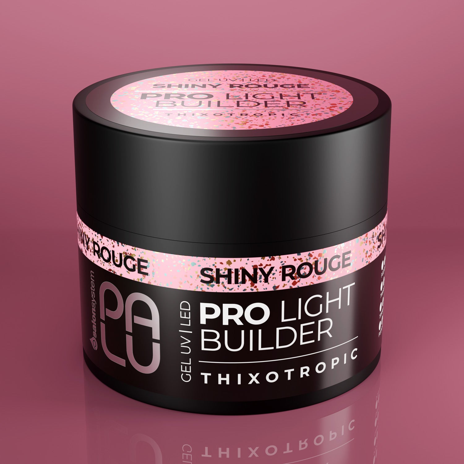 Palu - Żel Budujący Pro Light Builder Shiny Rouge/45g