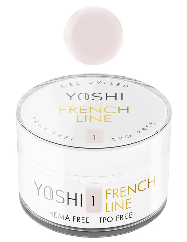 Yoshi - Żel Budujący, Samopoziomujący French Line NO1 50ml
