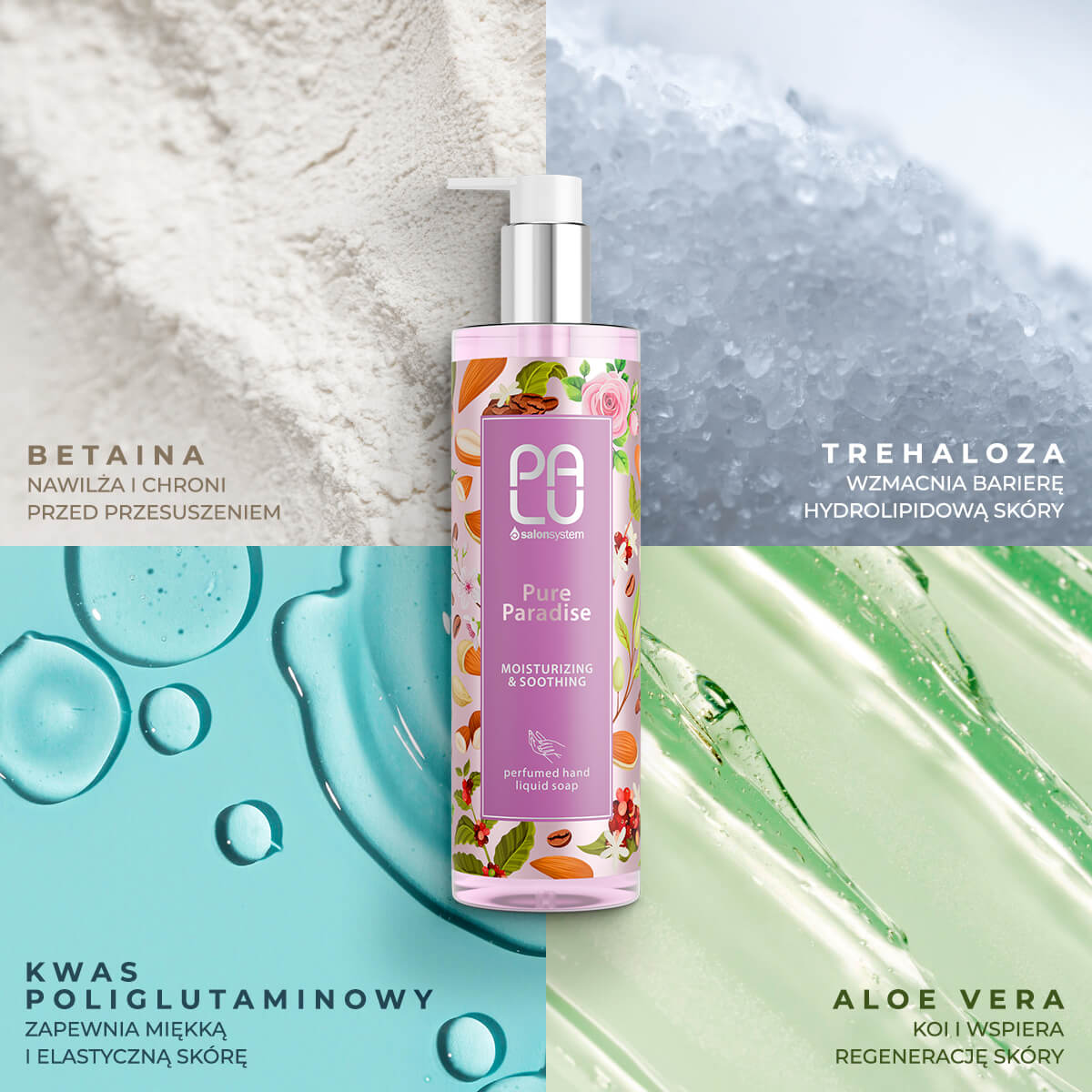 Palu Nawilżająco-Kojące Mydło Do Rąk Pure Paradise 400ml