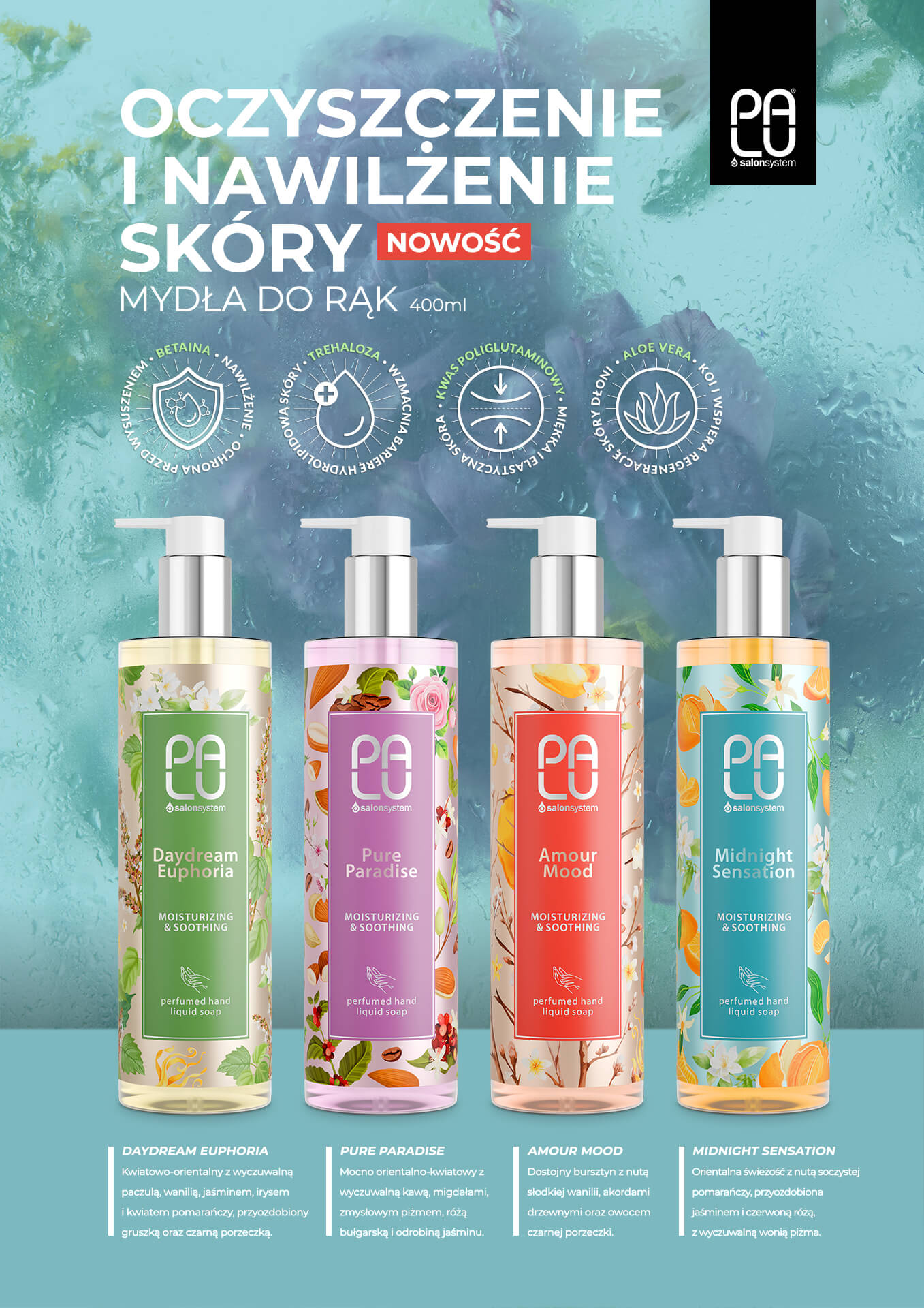 Palu Nawilżająco-Kojące Mydło Do Rąk Midnight Sensation 400 Ml