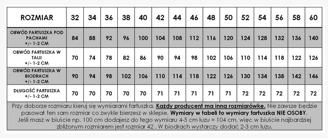 Rena Fartuszek Kosmetyczny Nr.67 Puder