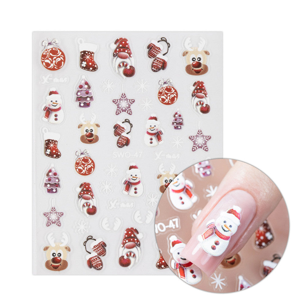 Molly Nails Naklejki Do Paznokci Samoprzylepne Świąteczne SW0-47