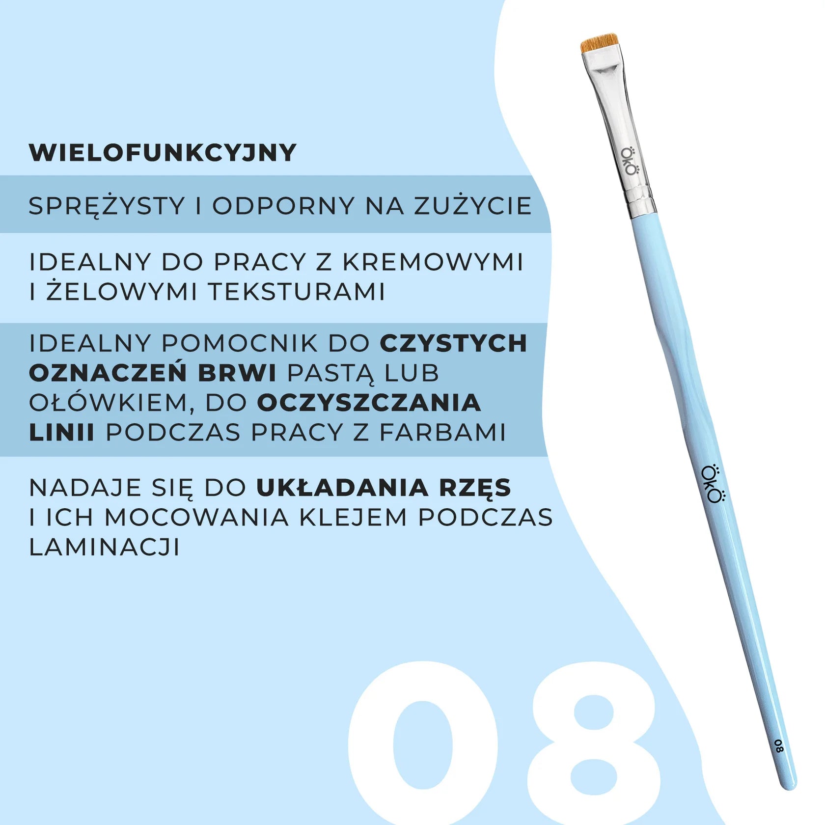 OKO Pędzelek Równy #8