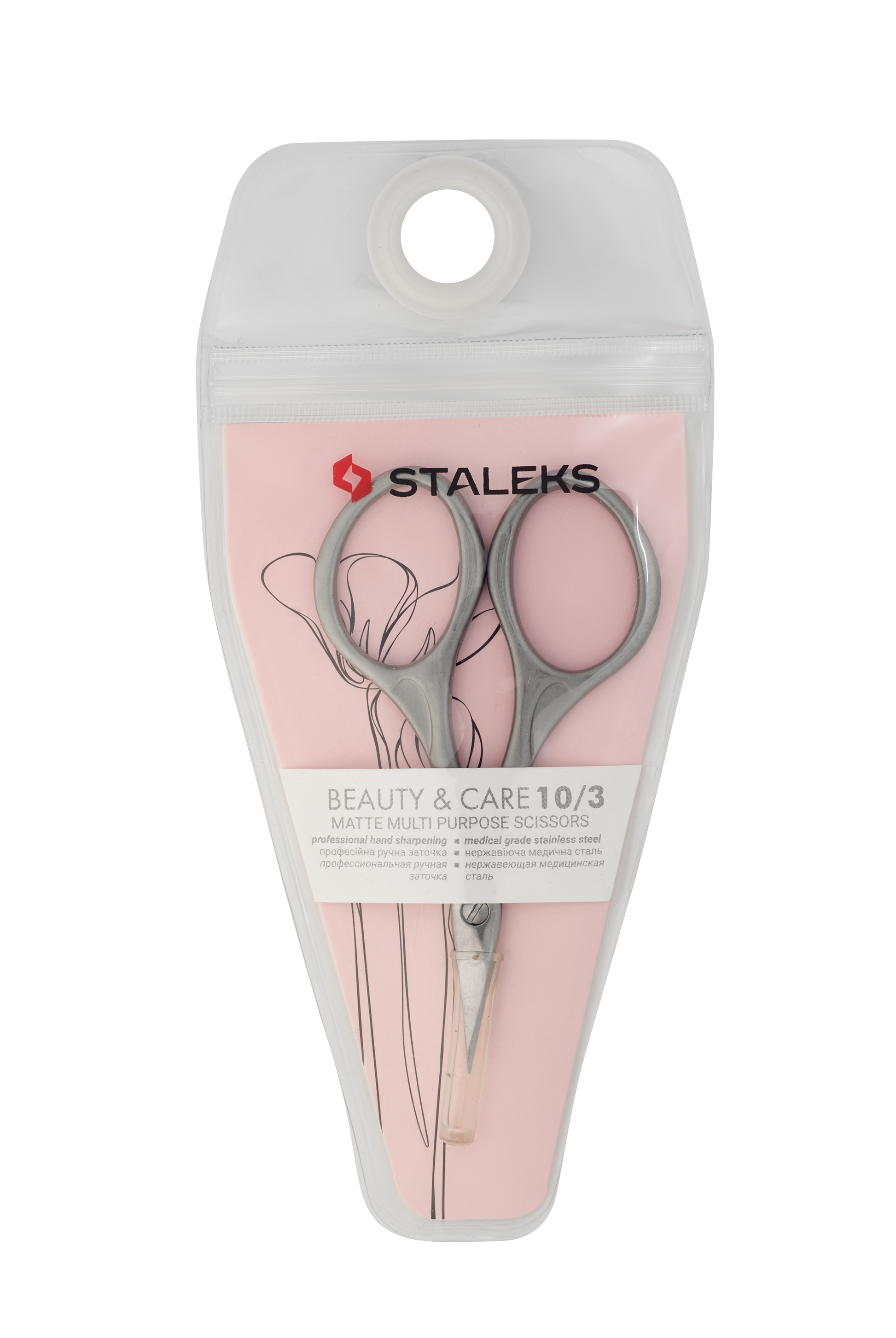 Nożyczki uniwersalne matowe Beauty&Care 10 Type 3