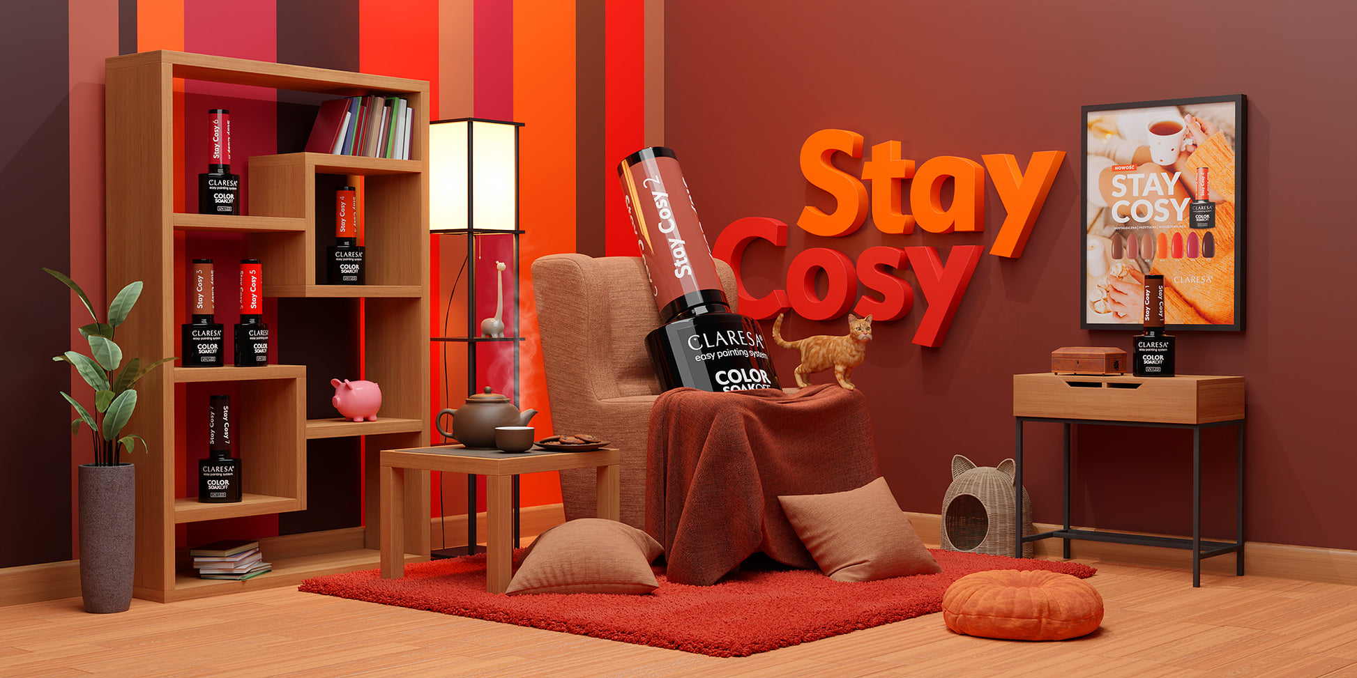 Claresa - Lakier Hybrydowy STAY COSY 6 -5g