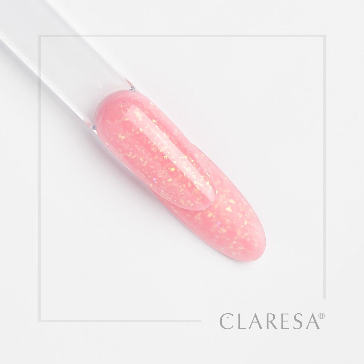 Claresa - Żel budujący SOFT&EASY Builder Gel Glimmer Pink 45g