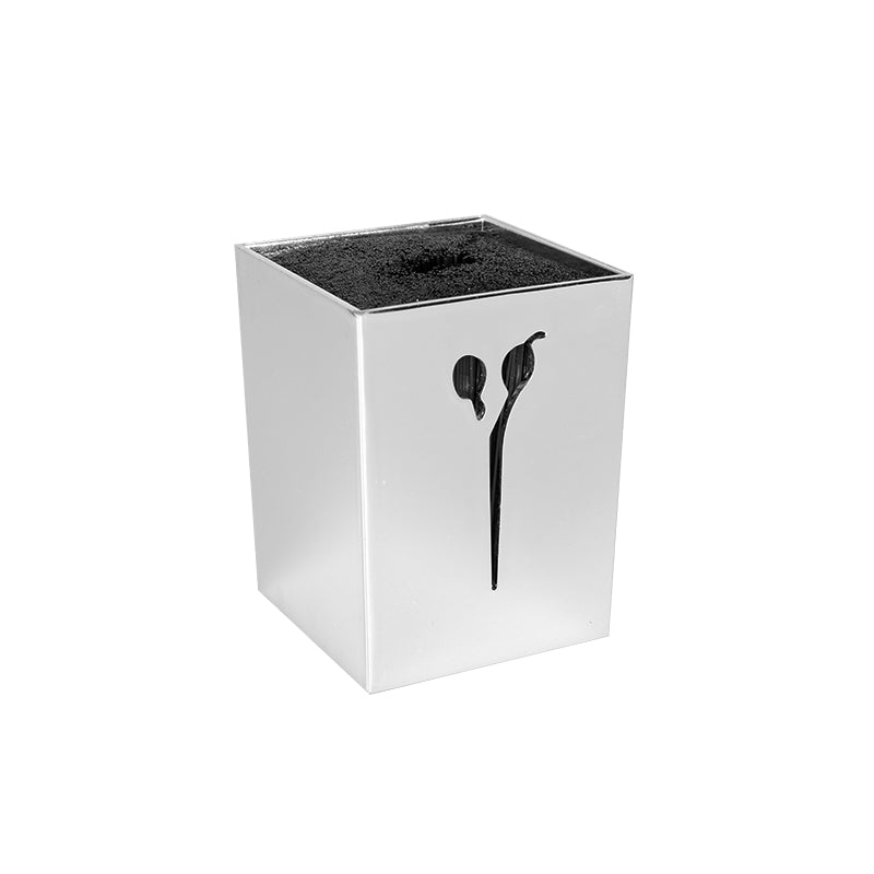 STOJAK NA NOŻYCZKI SREBRNY