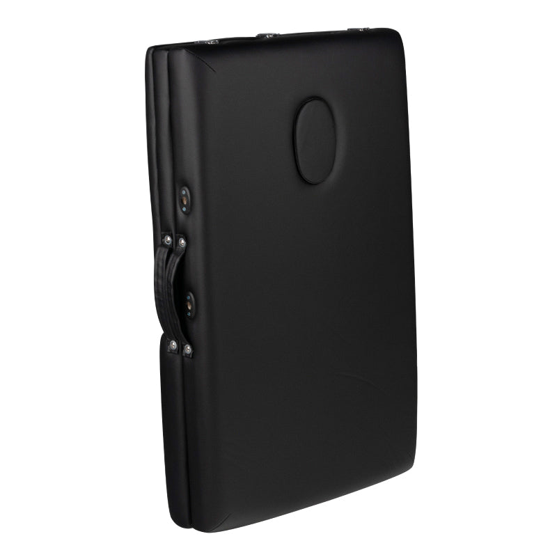 STÓŁ SKŁADANY DO MASAŻU ALUMINIOWY KOMFORT 2 SEGMENTY BLACK
