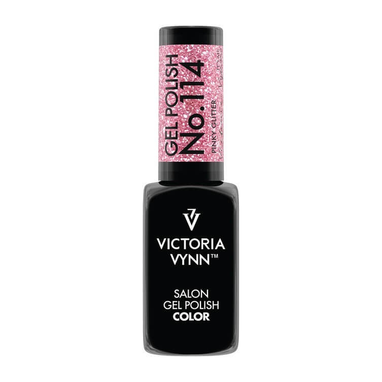 Gel Polish 114 Pinky Glitter 8ml