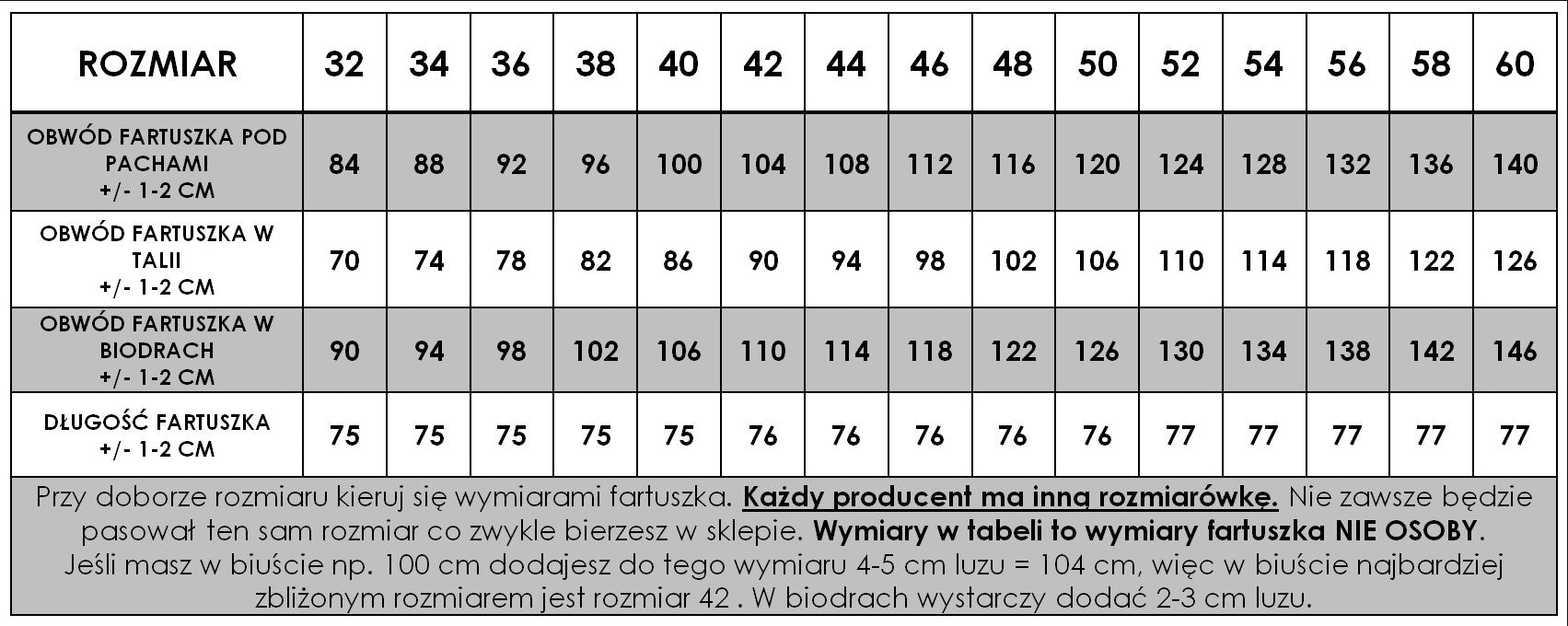 Rena Fartuszek Kosmetyczny nr 113 Biały