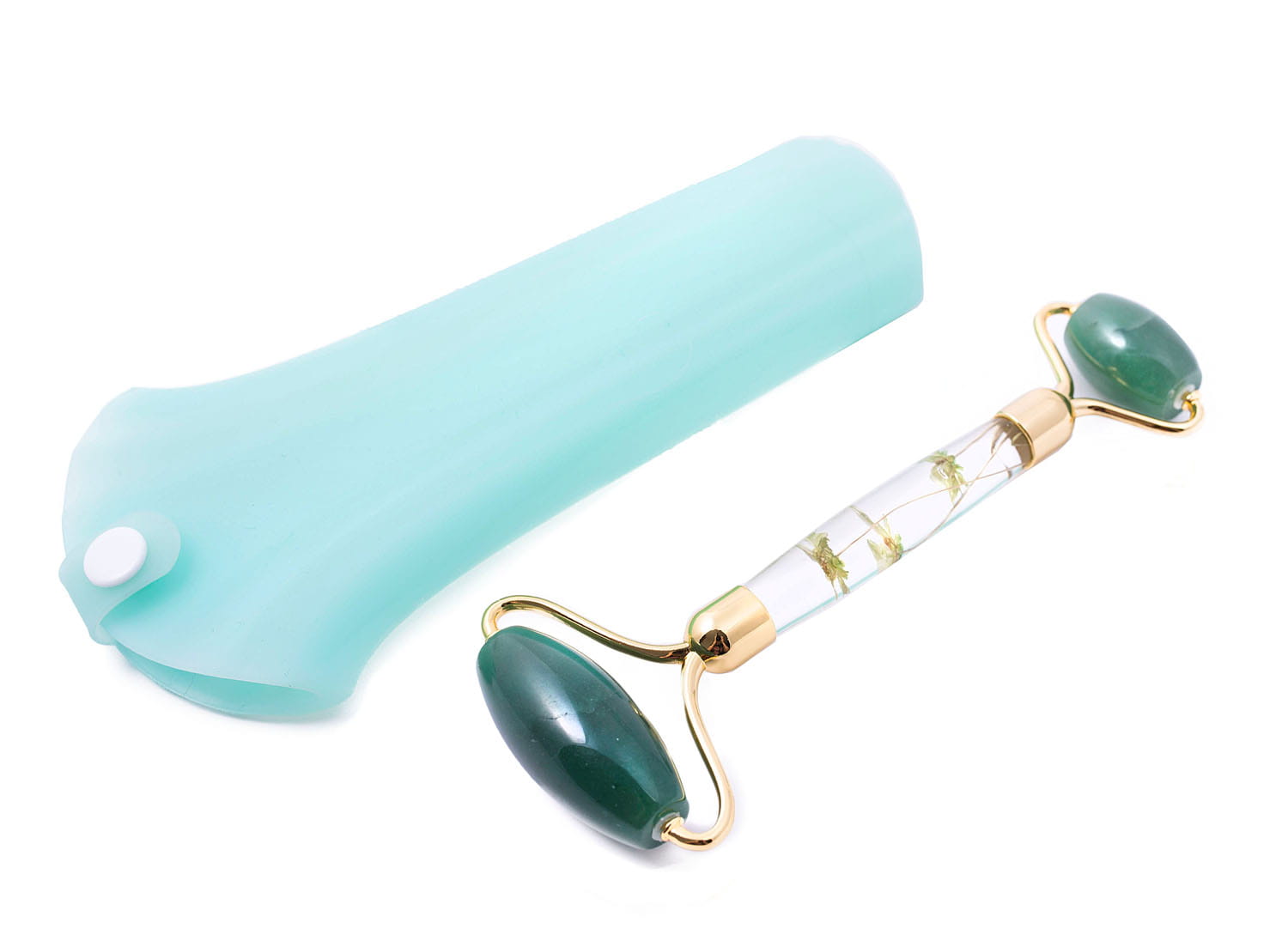Lash Brow Roller wałek masażer do twarzy z kwiatami Awenturyn/Flower Akryl Premium