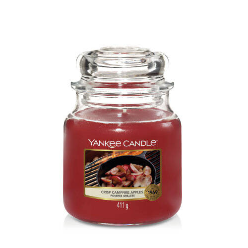 Świeca Zapachowa Crisp Campfire Apples, Słoik Średni