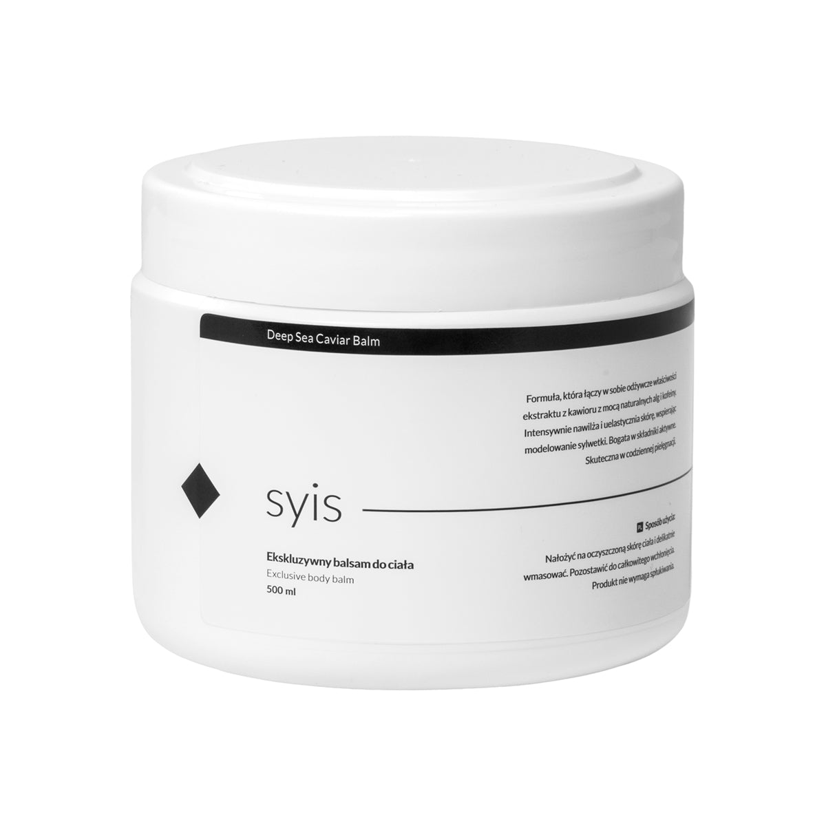 ACTIVESHOP Syis Deep Sea Caviar Balm – Ekskluzywny Körperlotion 500 ml — Inhaltsstoffe i ocena