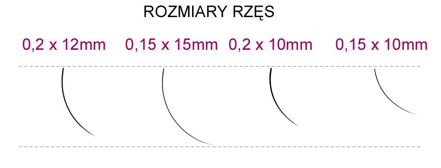 Syis - rzęsy J 0,15 x 15 mm 0,25 g