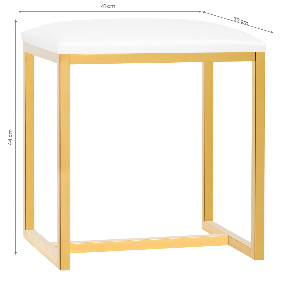TABORET AGNES BIAŁY