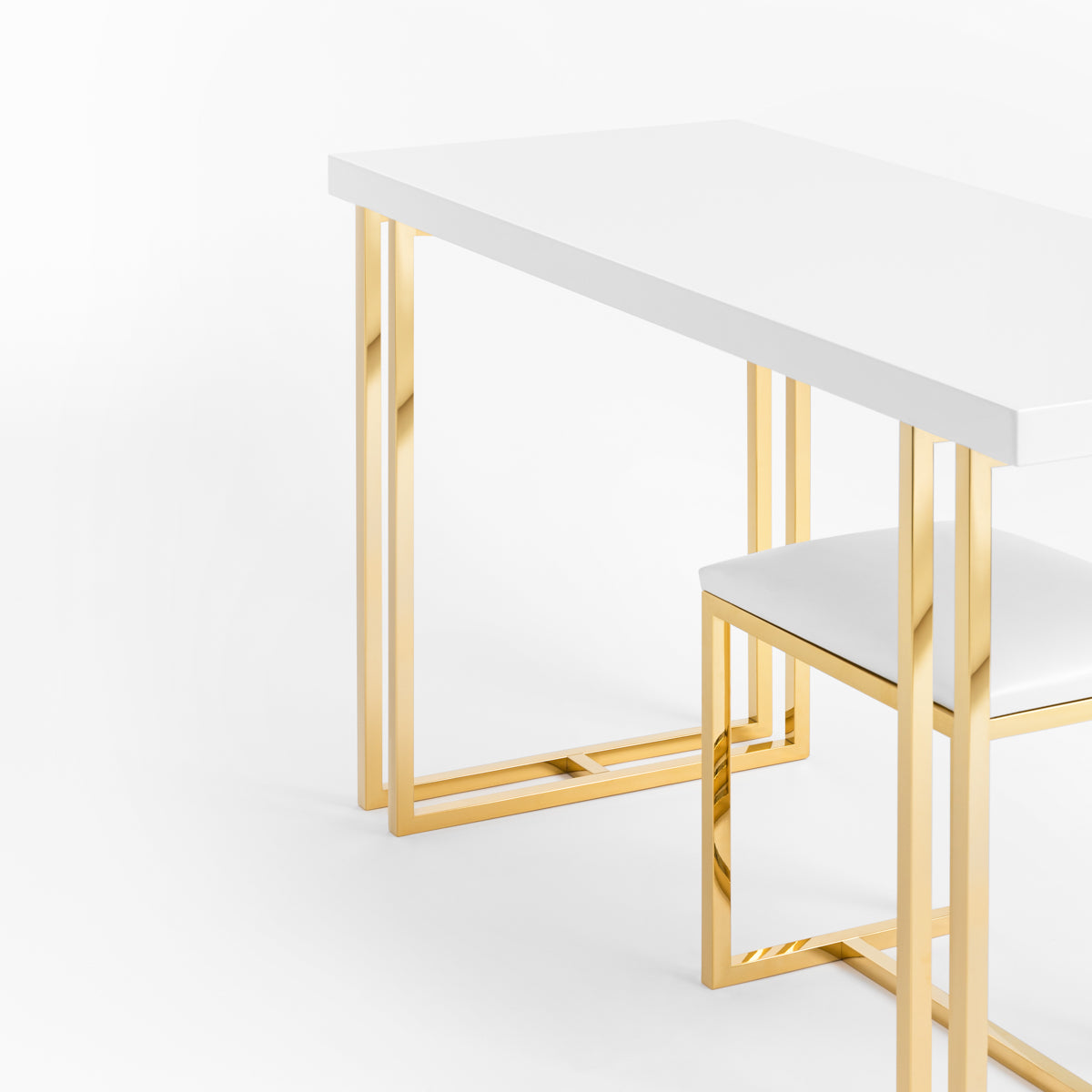 TABORET AGNES BIAŁY