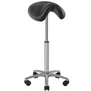 TABORET KOSMETYCZNY-FRYZJERSKI 001B CZARNY WYSOKI