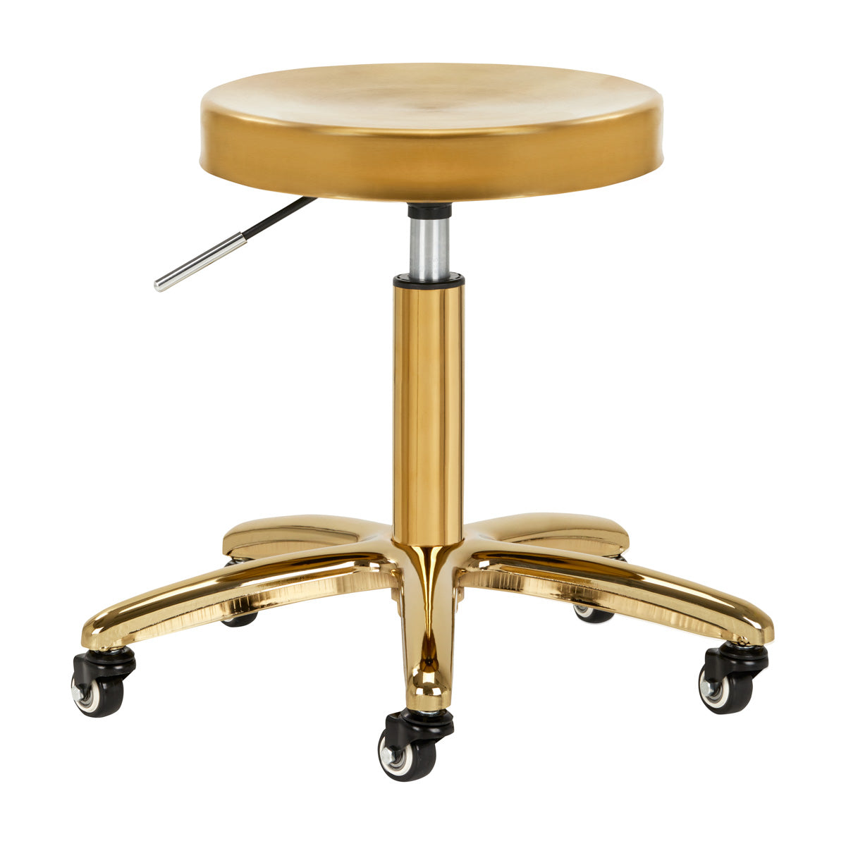 TABORET KOSMETYCZNY / FRYZJERSKI ZŁOTY AM863