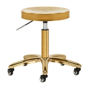 TABORET KOSMETYCZNY / FRYZJERSKI ZŁOTY AM863
