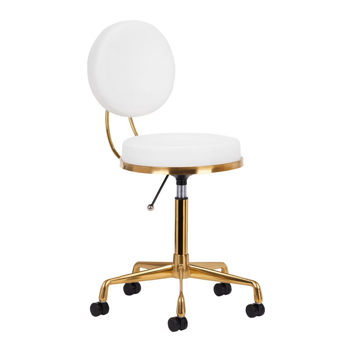 TABORET KOSMETYCZNY H5 ZŁOTO BIAŁY