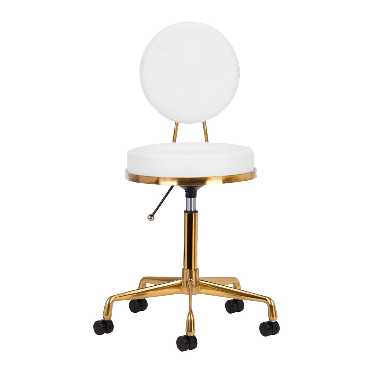 TABORET KOSMETYCZNY H5 ZŁOTO BIAŁY